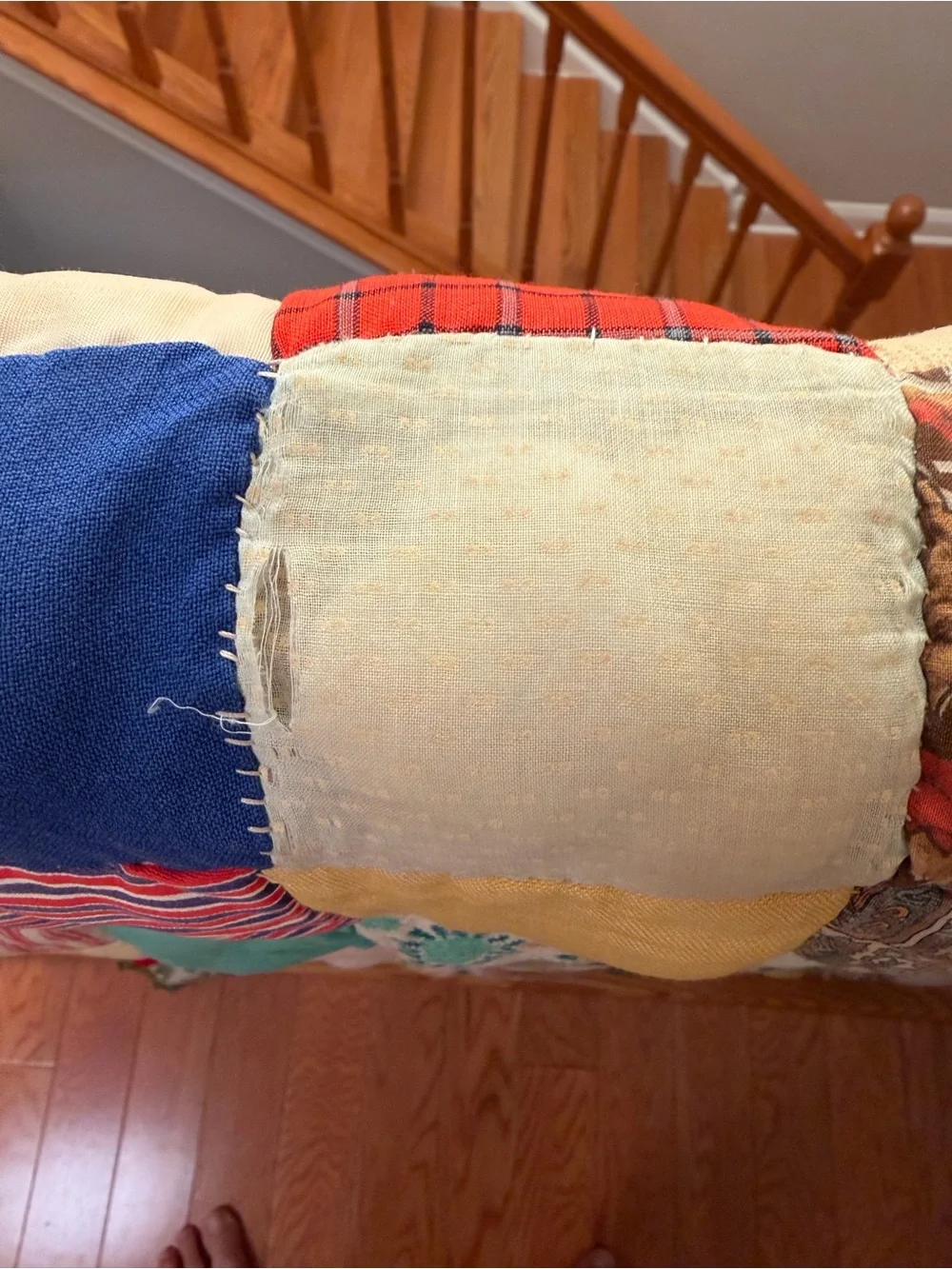 1940s Handmade Patchwork Quilt